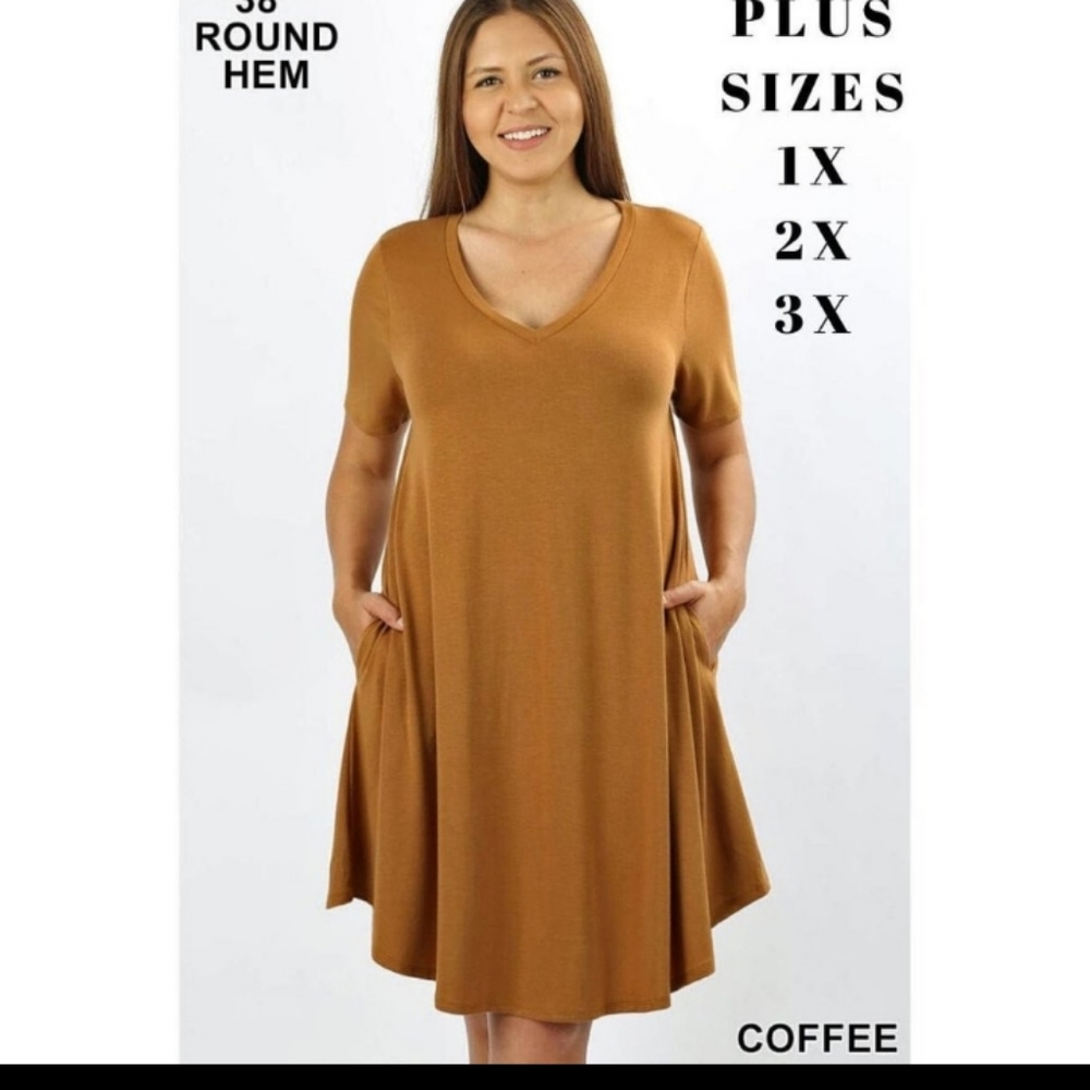 V-Neck Dress Short Sleeve